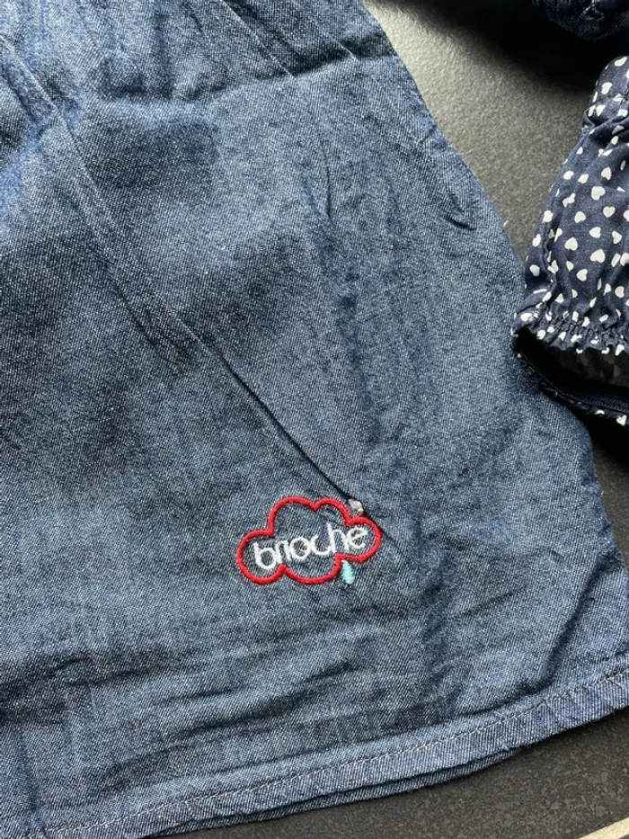 Ensemble robe jeans 2culottes - photo numéro 2