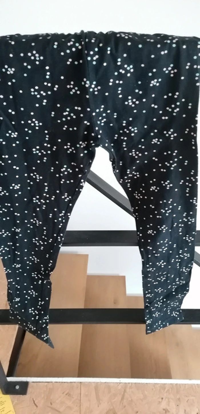 Legging noir a pois. 9/10 ans - photo numéro 2