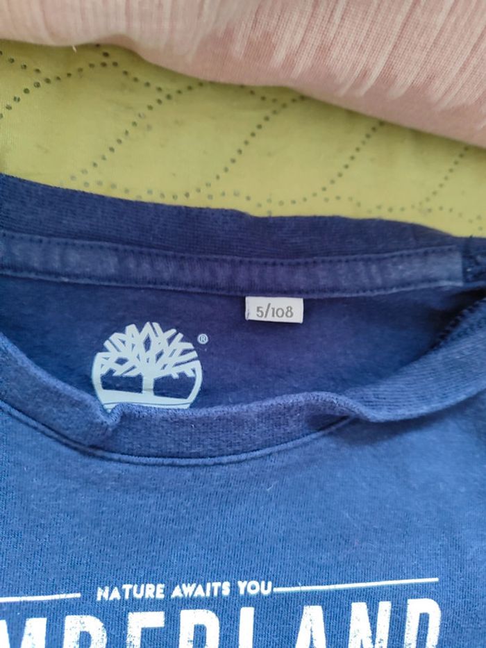 tee shirt ml timberland 5 ans - photo numéro 2