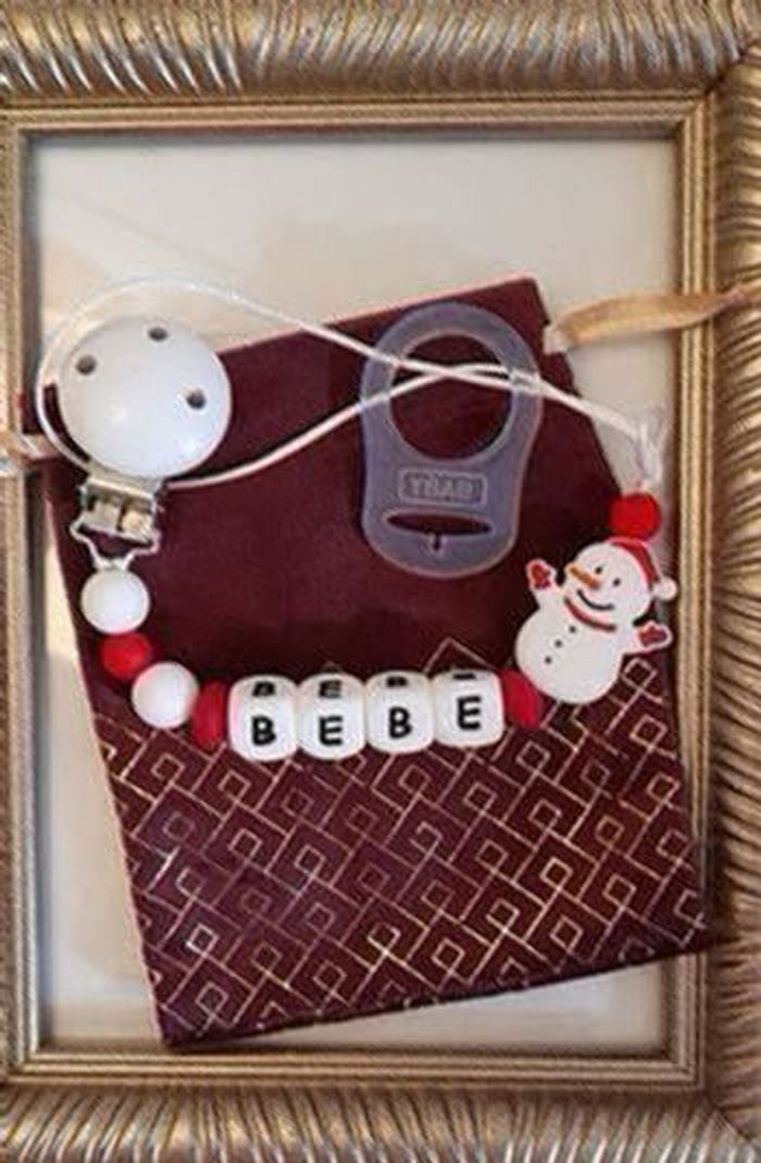 Attache tétine personnalisé avec adaptateur et pochette cadeau - photo numéro 3