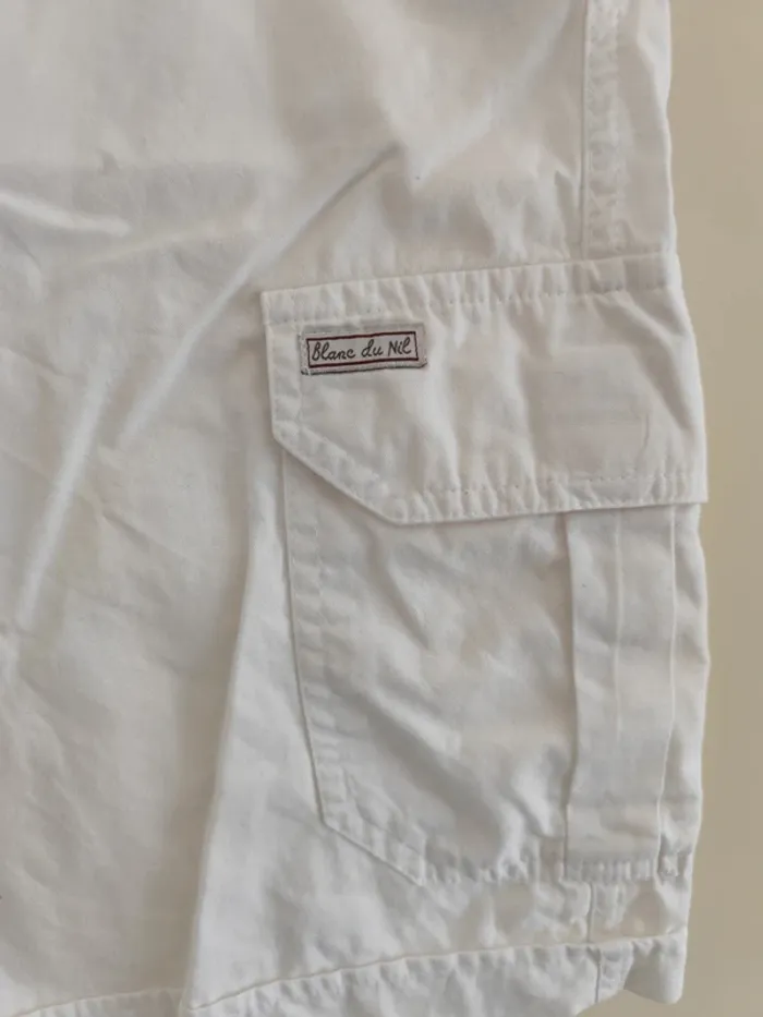 Beau short / bermuda Blanc du Nil style cargo M - photo numéro 7