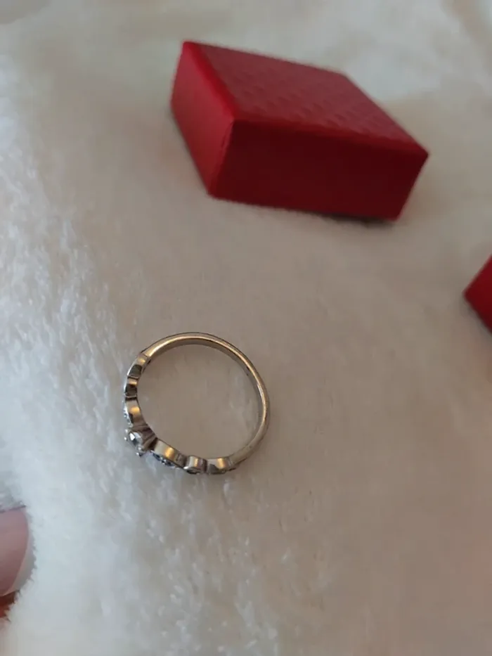 Bague 💍 des fiançailles en argent vrais taille 52 - photo numéro 3