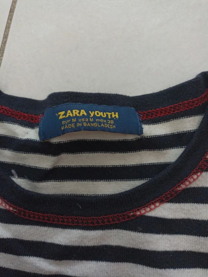 Pull Marinière femme Zara taille M - photo numéro 3