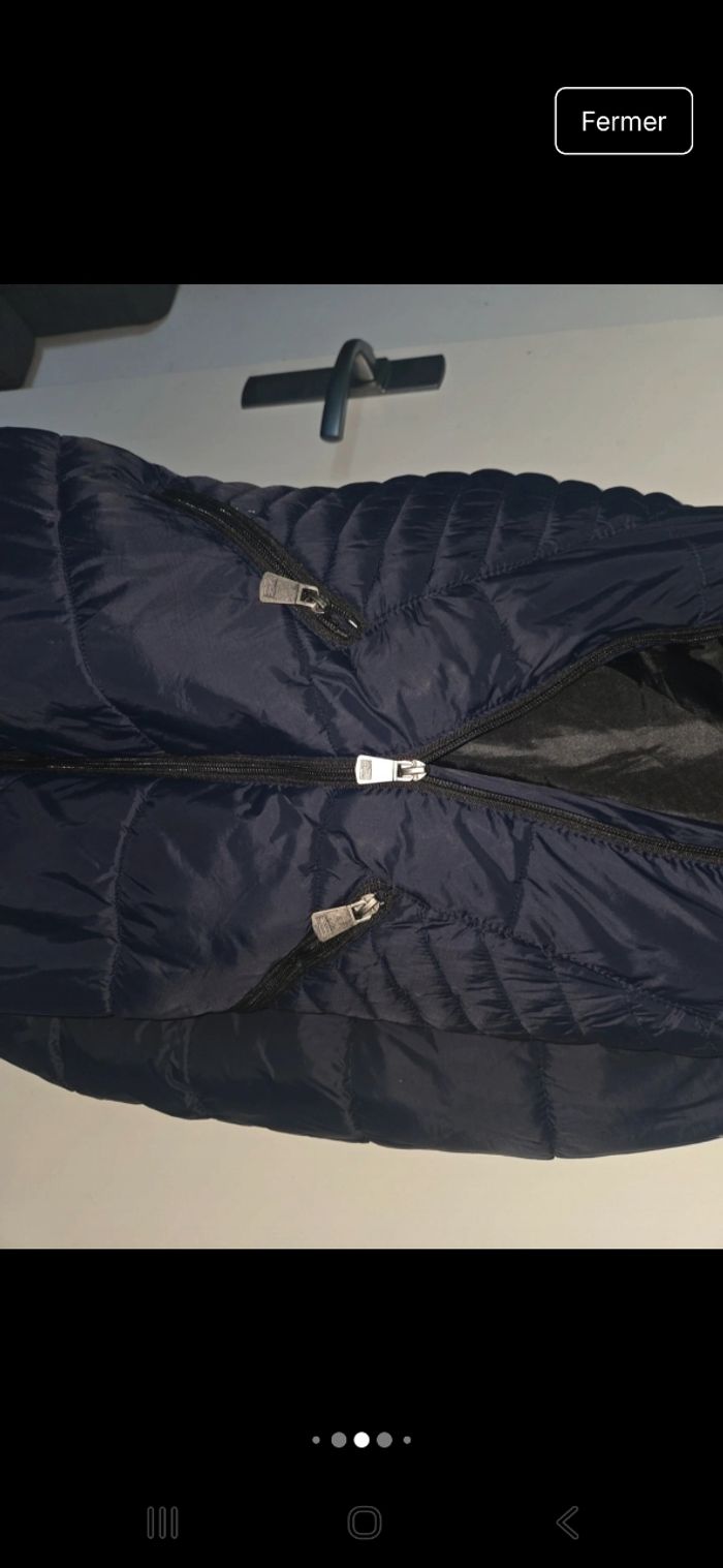 Manteau bleu foncé à capuche - photo numéro 6