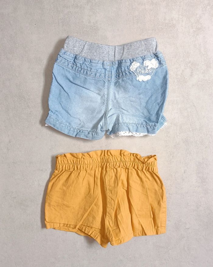 Lot de 2 shorts fille - 6 mois - photo numéro 2