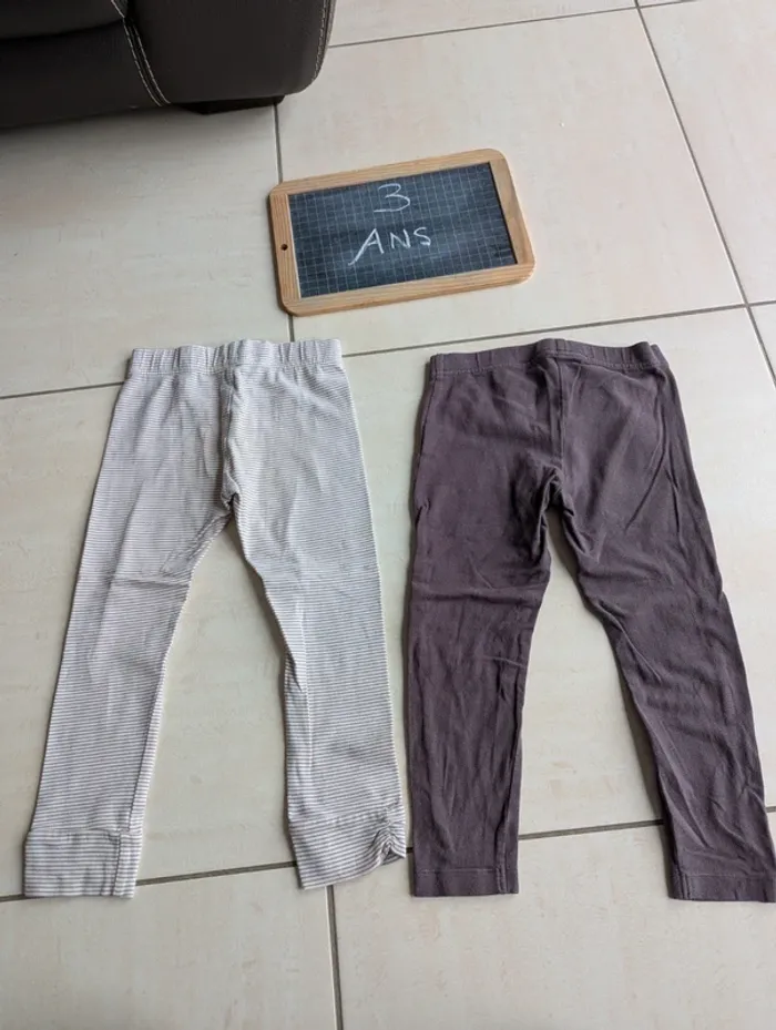 Lot de 2 leggings 3 ans - photo numéro 6