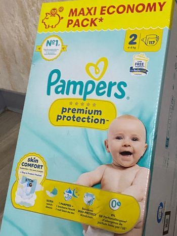 Couches Pampers taille 2 premuim maxi pack