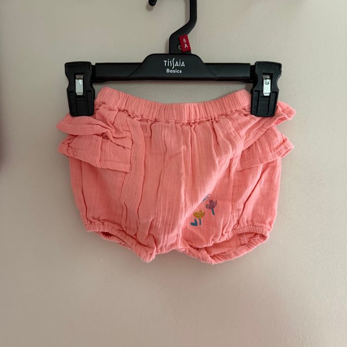 Ensemble d’été, blouse avec manches et short à froufrous - T3mois - Leclerc - photo numéro 3