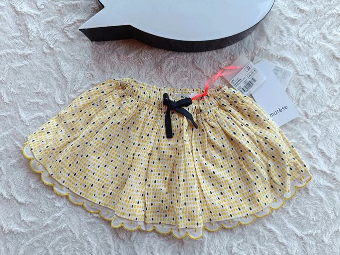 Jupe neuve avec étiquette Fille 6 mois Marèse très chic 100% coton - photo numéro 2