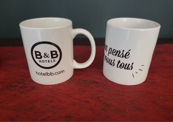 Lot 2 Mugs « B&B HOTEL » NEUF - photo numéro 4