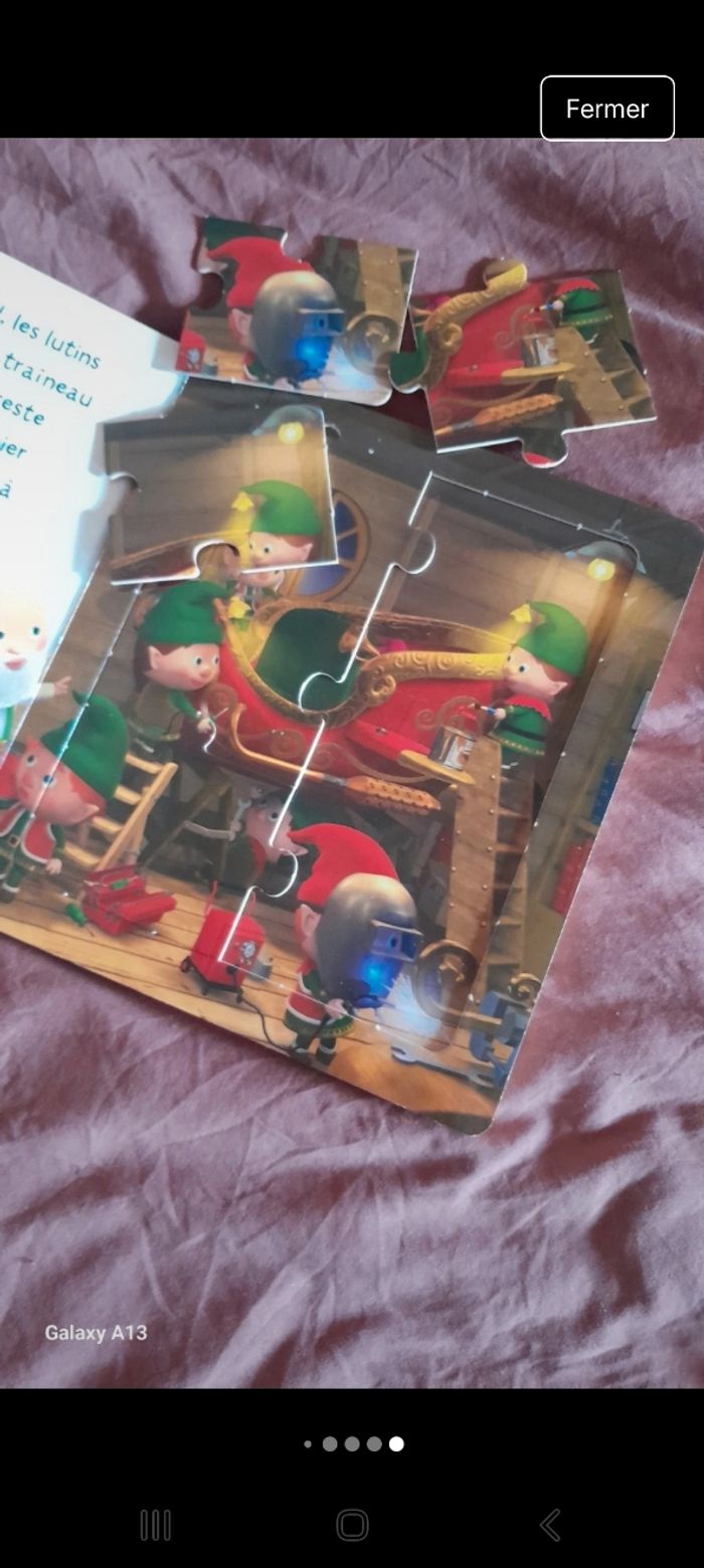 Livre puzzle le traîneau de Noël - photo numéro 6