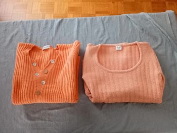 Lot 2 pulls orange saumon 36