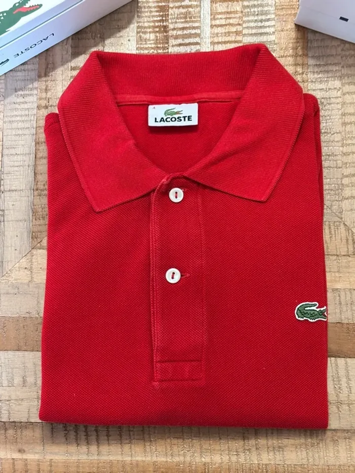 Polo Lacoste rouge - photo numéro 2