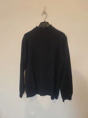 Pull Daxon bleu marine 50% mérinos