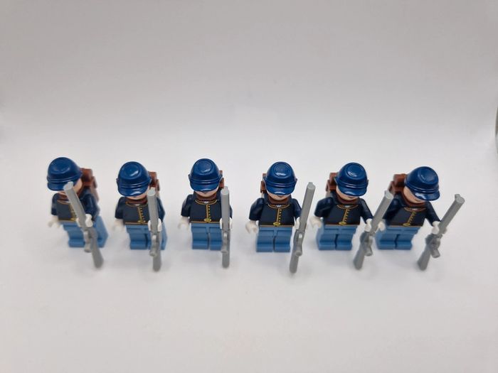 Figurines type lego 6 soldats Nordistes - photo numéro 5