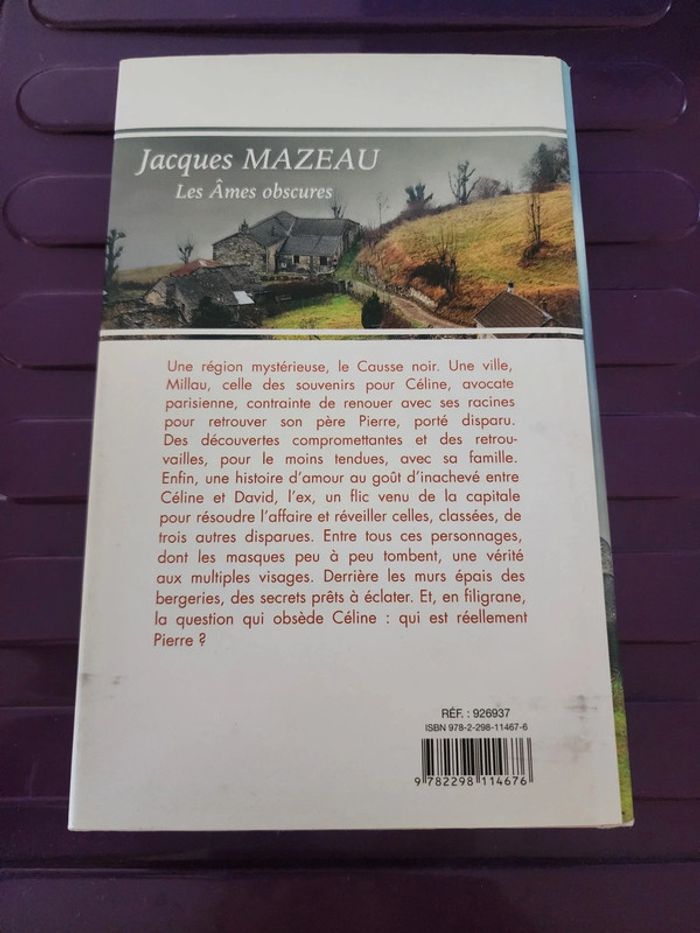 Livre broché "les âmes obscures" de Jacques Mazeau - photo numéro 2