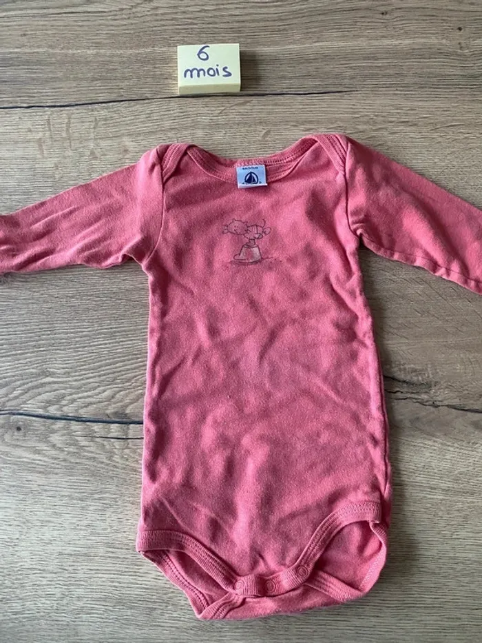 Lot bodies 6 mois petit bateau - photo numéro 4