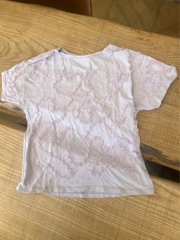 T-shirt Lila Zara 10 ans parme avec tulle
