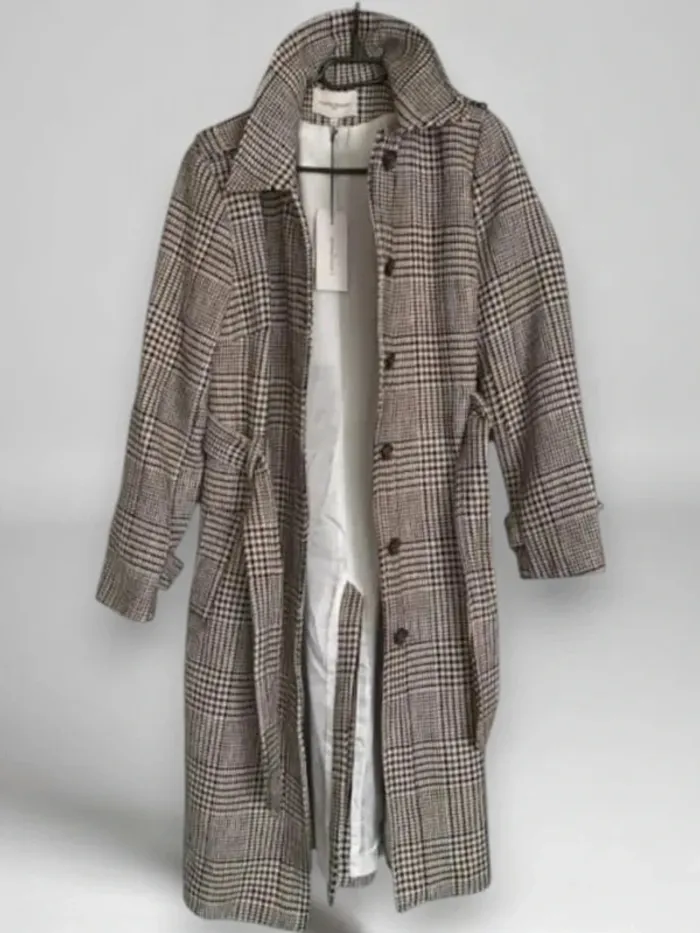 Manteau trench ,La Petite Francaise (modéle marius) coton laine ,neuf - photo numéro 9