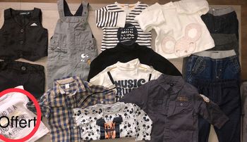 Chemise col roulé pantalon salopette