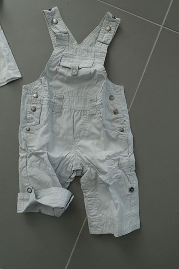 Salopette grise 3 mois 60 cm Vertbaudet