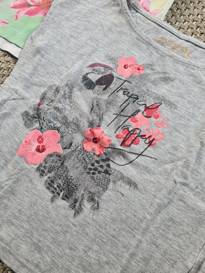 Lot de 3 t-shirts motifs "tropical" manches courtes fille - 6 ans - photo numéro 6
