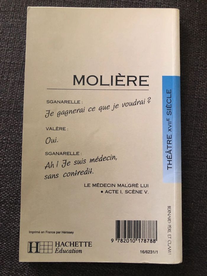 Molière le médecin malgré lui classiques Hachette éducation - photo numéro 2