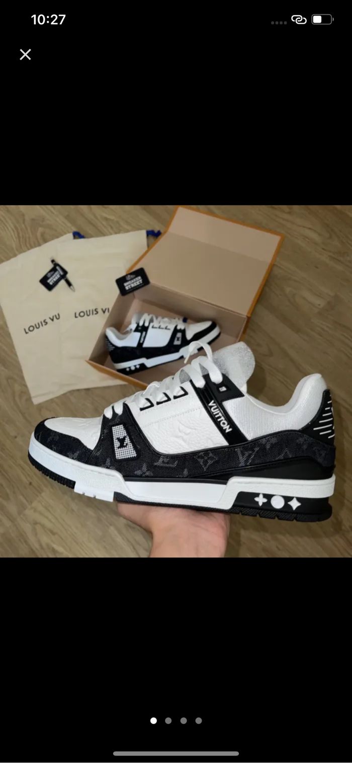 Basket Iv louis vuitton noir blanc 45