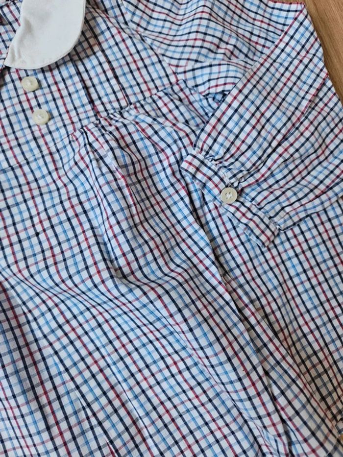 Chemise manches longues col claudine tizzas 12 mois - photo numéro 4