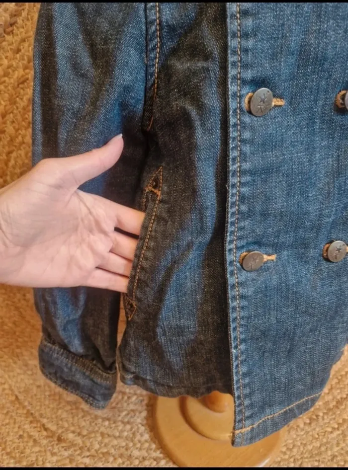 Jolie veste en jean fille okaïdi 6 ans - photo numéro 4