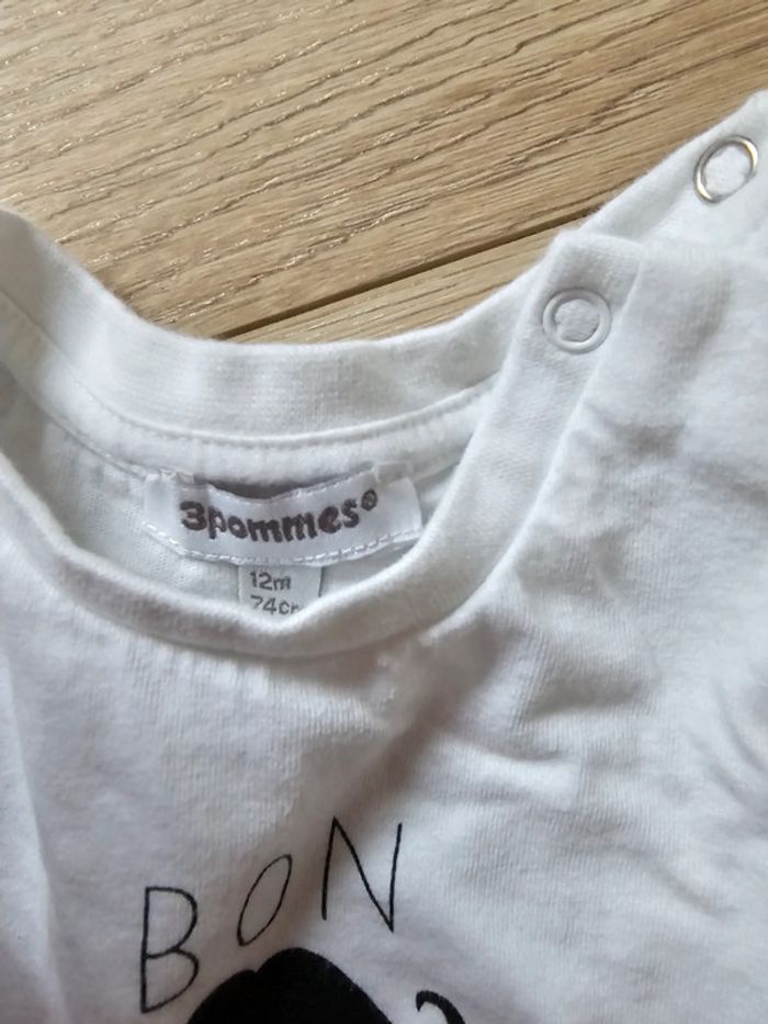 Lot 6 t shirt manches longues Impeccable 12 mois - photo numéro 4