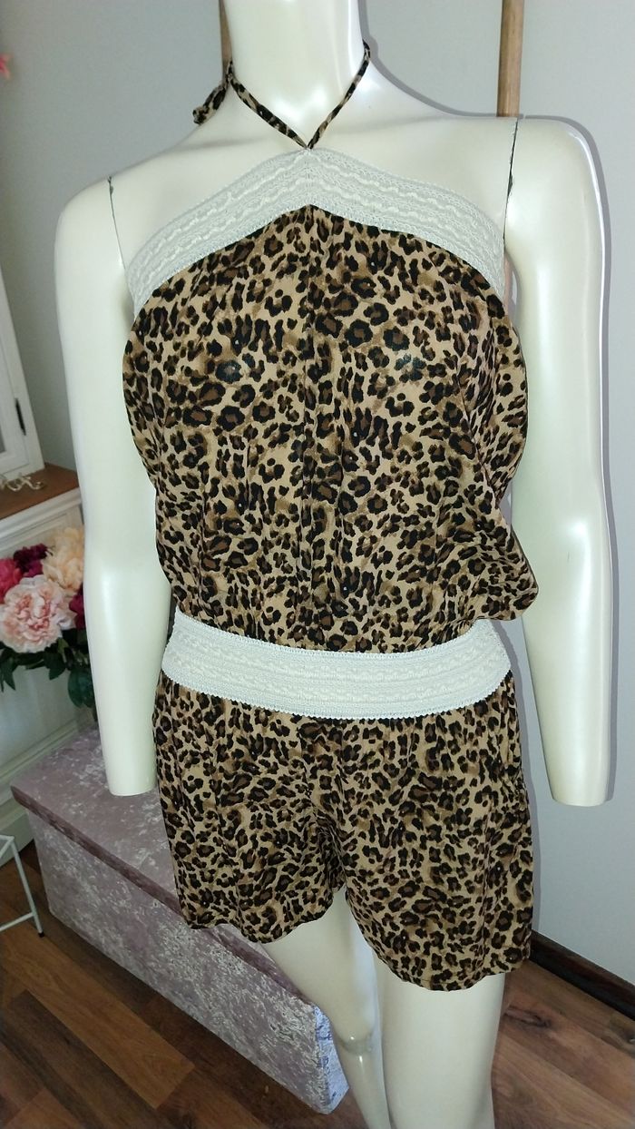 Combishort fluide léopard Taille S/ M Très bon etat - photo numéro 2