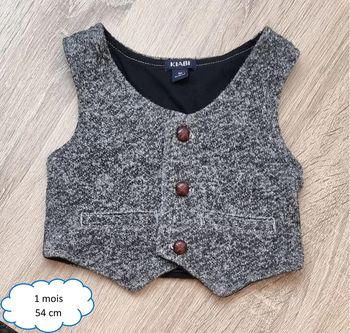 Gilet sans manches 1 mois - 54 cm