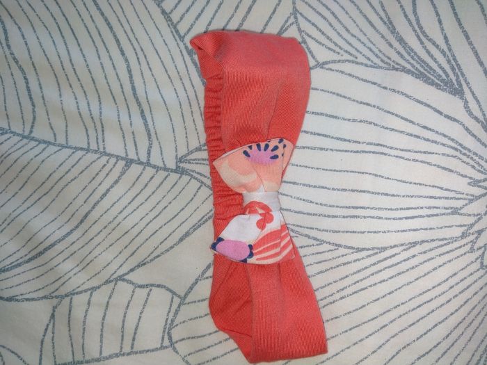 Bandeau couleur corail 3/6 mois