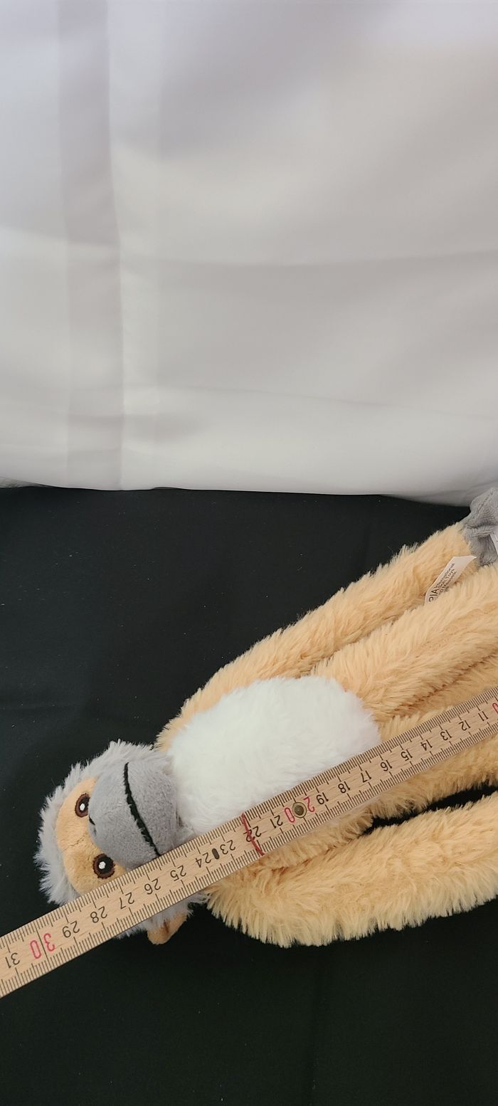 Doudou Peluche P.I.A Holland PIA Singe Gris Beige Orange - photo numéro 4