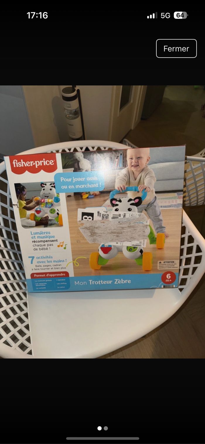 Trotteur zèbre