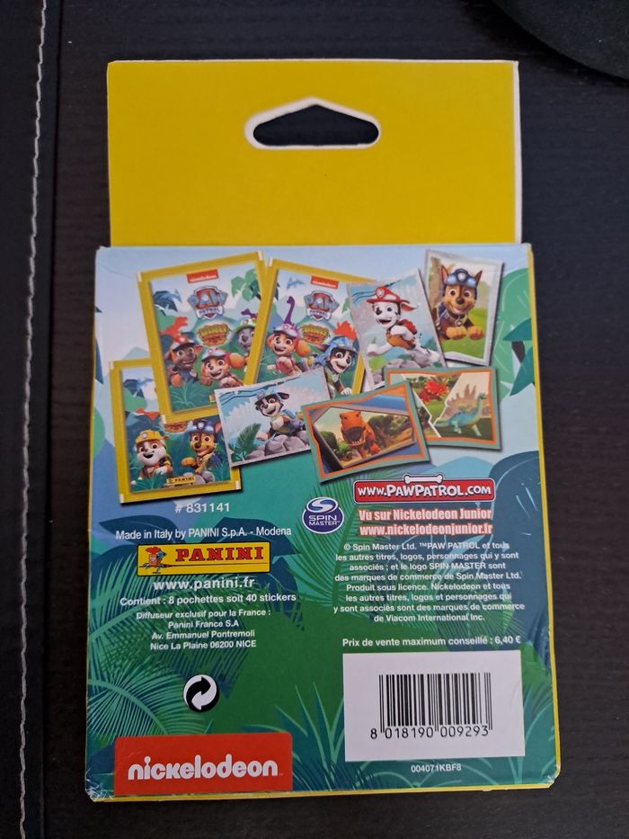 40 stickers Pat patrouille Dino Rescue panini - photo numéro 2