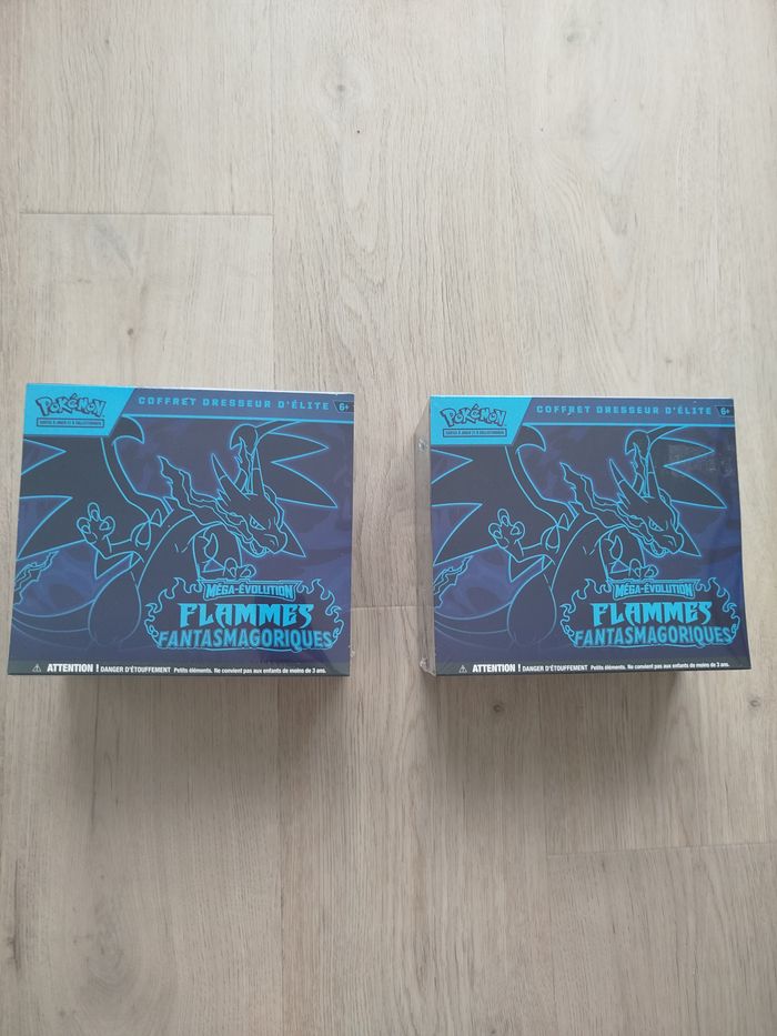 Pack Pokémon : 2 Coffrets Flammes Fantasmagoriques ME02 – Neuf et scellé