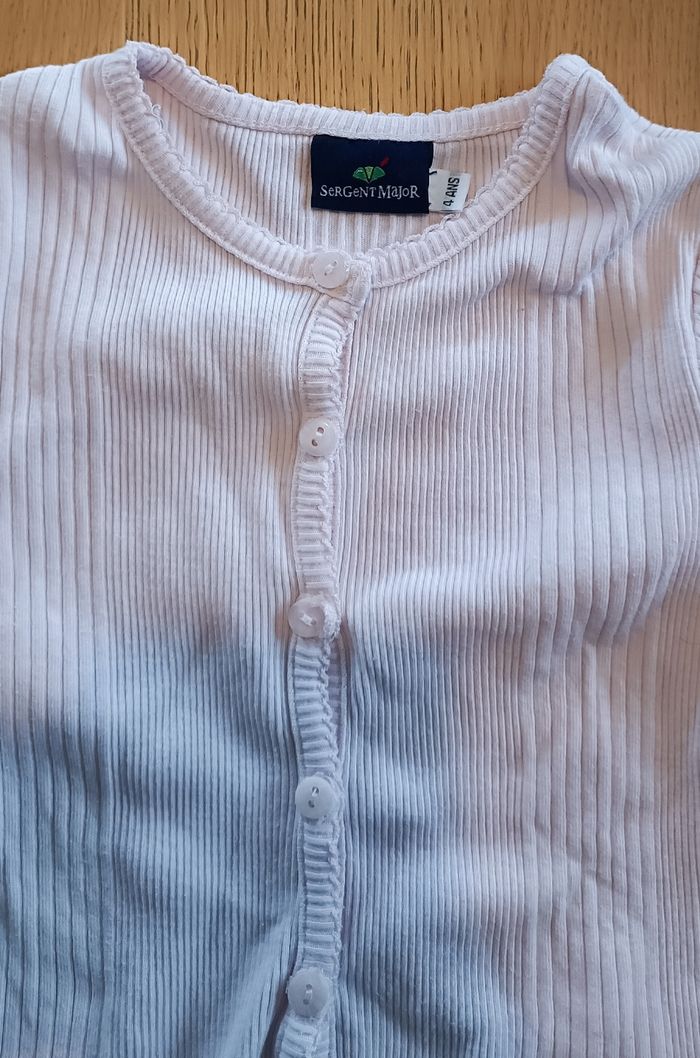 Gilet cardigan Sergent Major 4 ans 104 cm - photo numéro 3