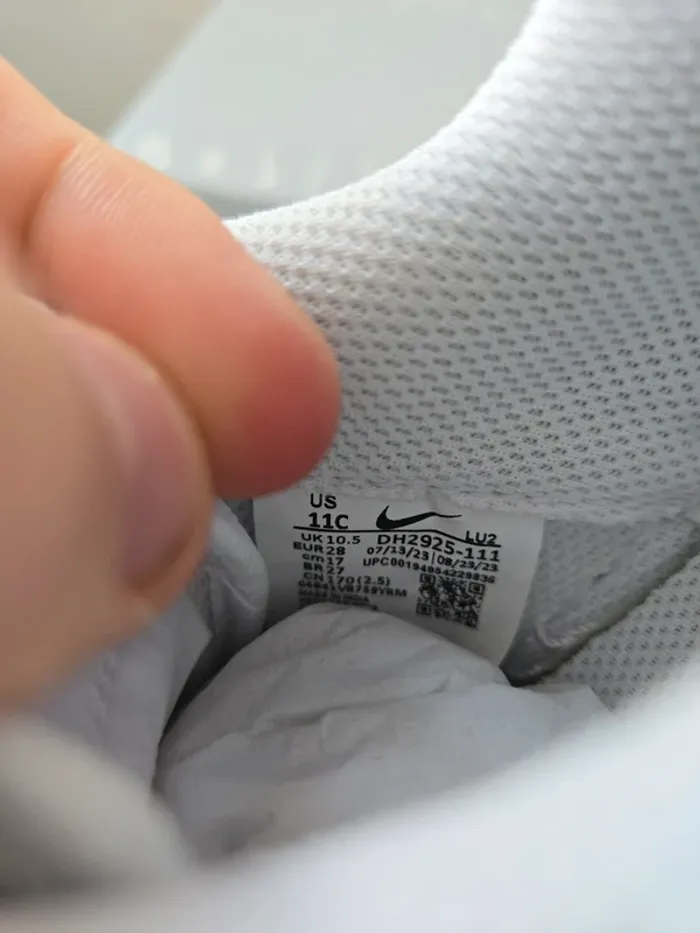 Nike force 1 taille 28 neuves blanches - photo numéro 6