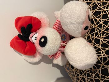 Peluche Diddlina Blanc Rose