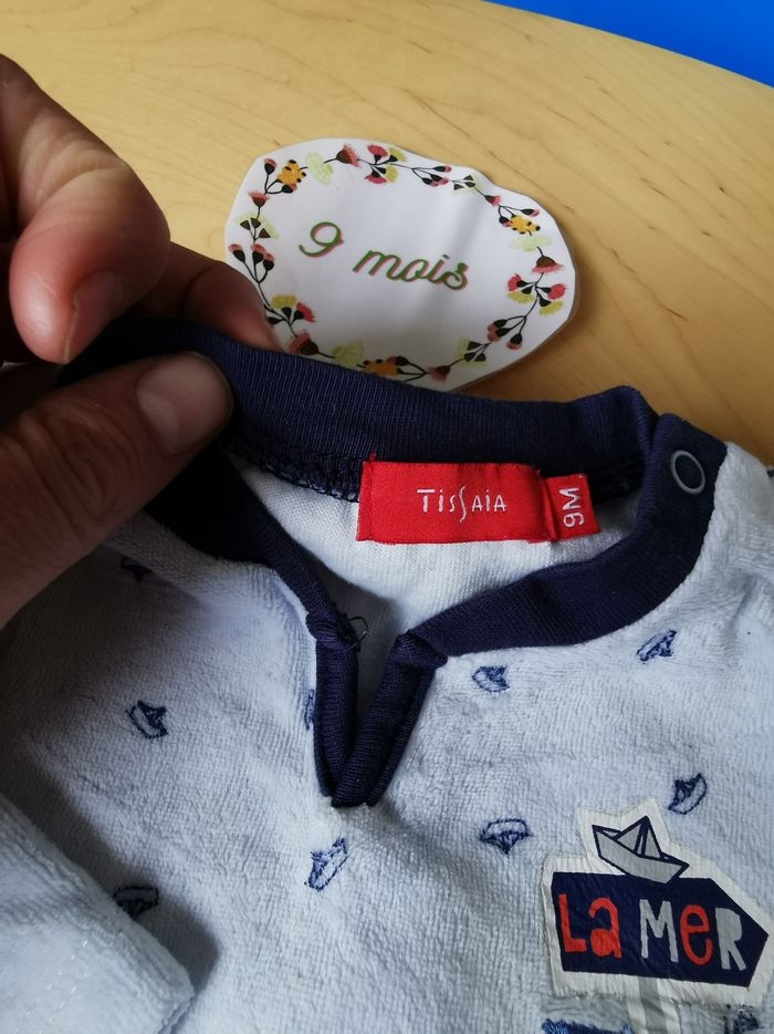 Pyjama 2 pieces bébé garçon 9mois tissaia tbe - photo numéro 3