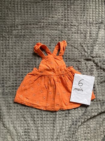 Robe chasuble gaze de coton 6 mois