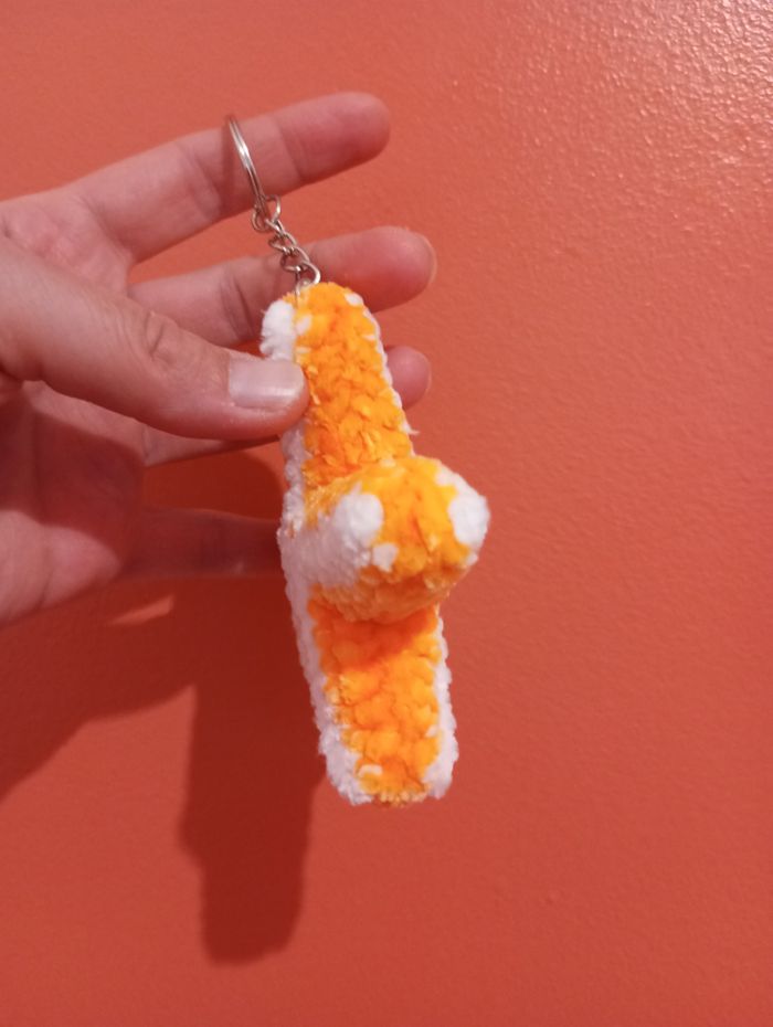 Porte-clés étoile de mer au crochet - photo numéro 3