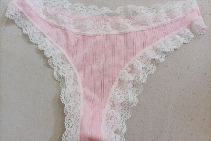 Tanga coton rose