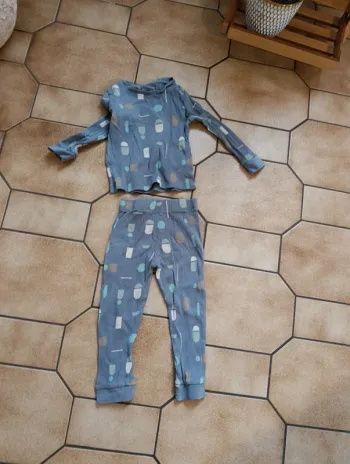 Pyjama mixte 2 pièces