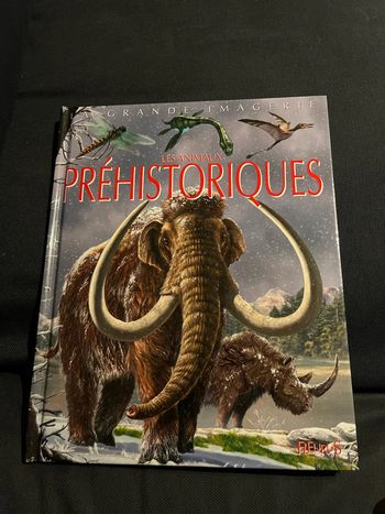 Livre pour enfants la grande imagerie fleurus les animaux prehistoriques