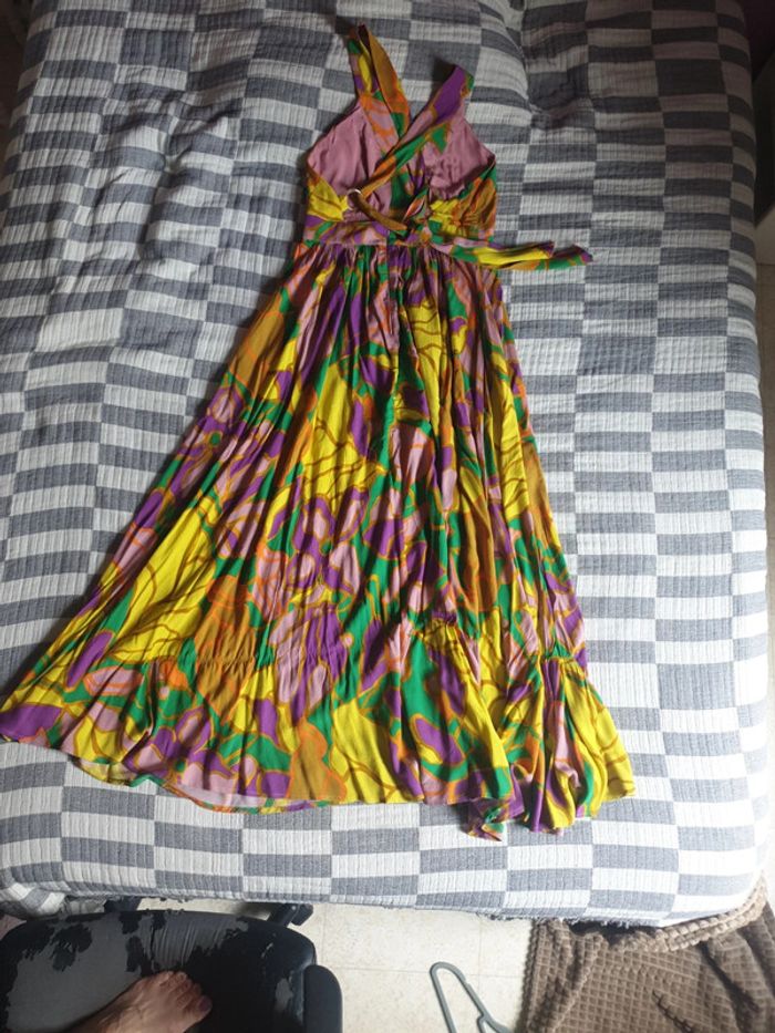 Magnifique robe longue imprimé multicolore PROMOD - photo numéro 6