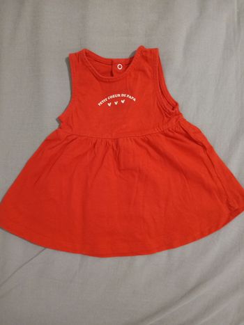 Robe "petit coeur de papa" _ 3 mois