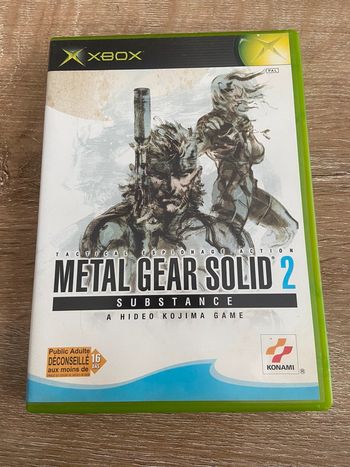 Metal gear solid 2 substance xbox première génération